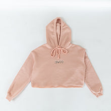 Load image into Gallery viewer, Wuomen&#39;s Peach Cropped Hoodie
