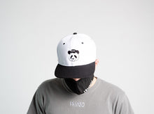 Load image into Gallery viewer, ISWUO Black/ White Wuo Logo Snapback Hat
