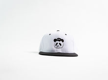 Load image into Gallery viewer, ISWUO Black/ White Wuo Logo Snapback Hat
