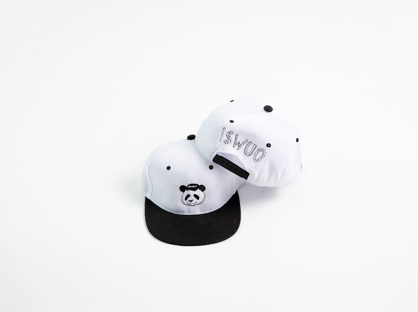 ISWUO Black/ White Wuo Logo Snapback Hat